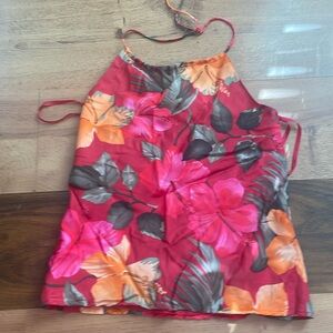 Cute flower print halter